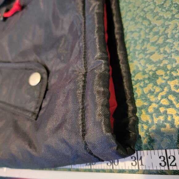 Vintage Malboro Unlimited Gear Mens Medium Black Red Jacket Nylon Full Zip - Picture 5 of 7